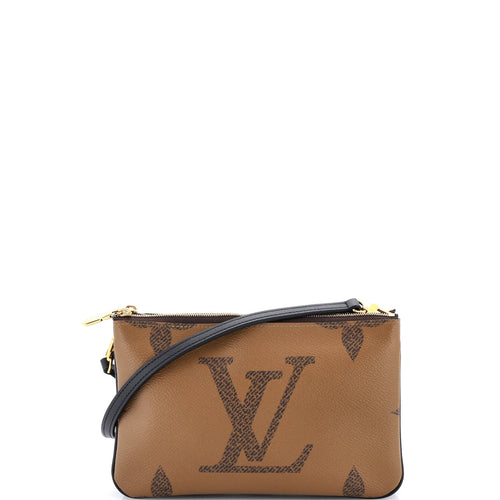 Double Zip Pochette Reverse Monogram Giant