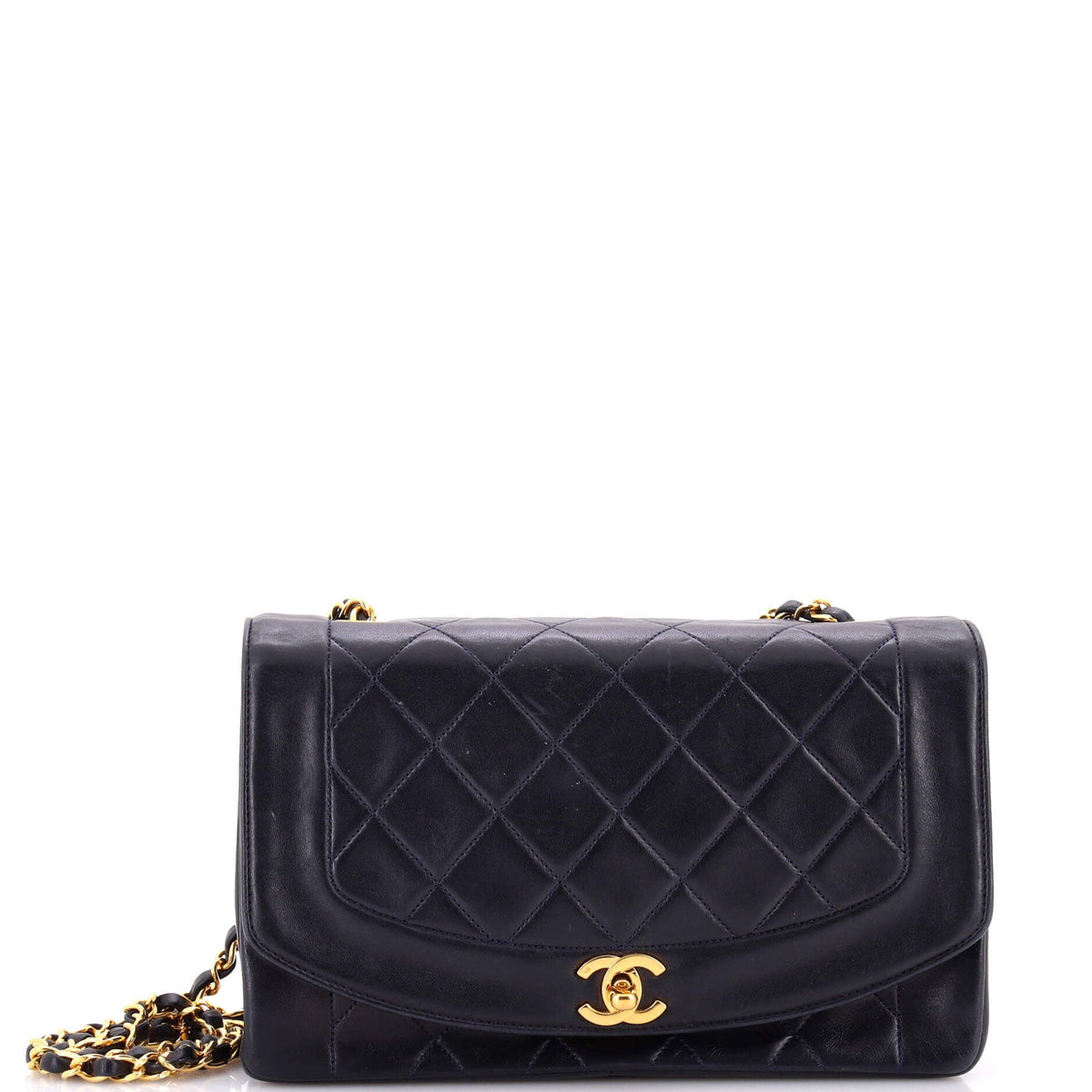Chanel CHANEL Vintage Diana Flap Bag Quilted Lambskin Medium