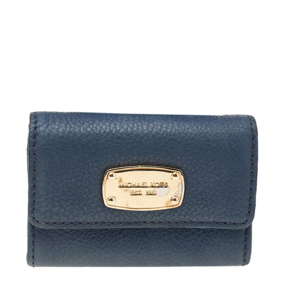 Michael Kors Blue Leather Wallet