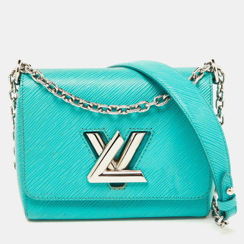 Turquoise Epi Leather Twist PM Bag