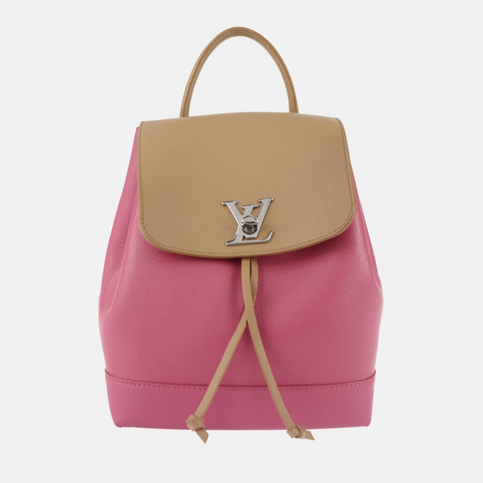 Louis Vuitton Pink Leather Lockme Backpack