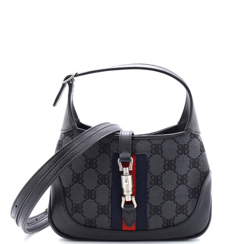 x Gucci The Hacker Project Jackie 1961 Hobo BB Canvas Mini