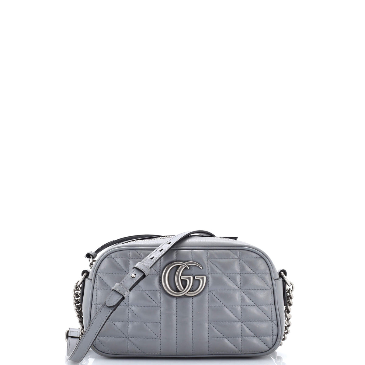 Gucci GUCCI GG Marmont Shoulder Bag Mixed Matelasse Leather Small