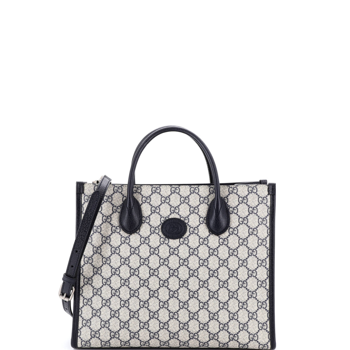 Gucci GUCCI Interlocking G Tote GG Coated Canvas and Leather Small