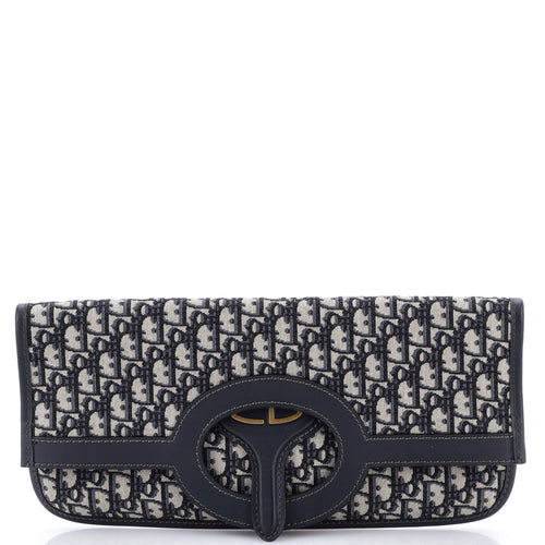 Fold Over Clutch Oblique Canvas