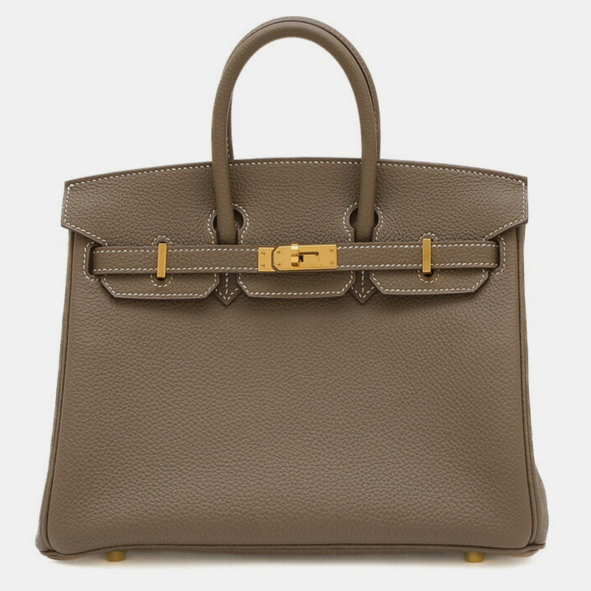 Hermès Etoupe Togo Birkin 25 Handbag