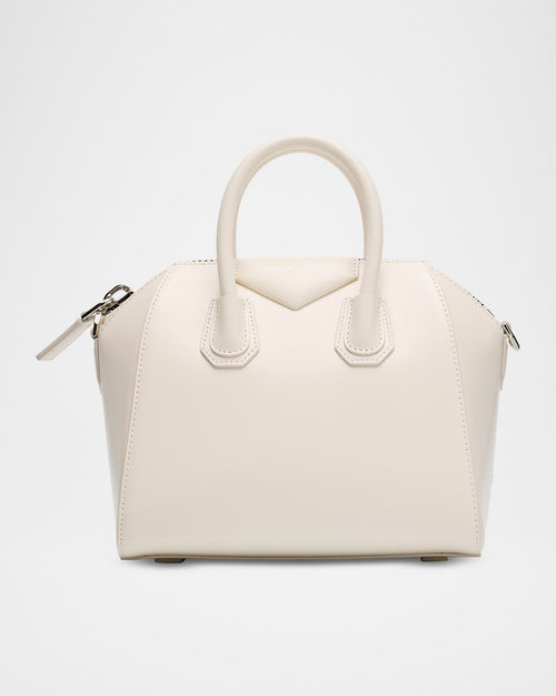 Antigona Mini Top-Handle Bag in Box Leather