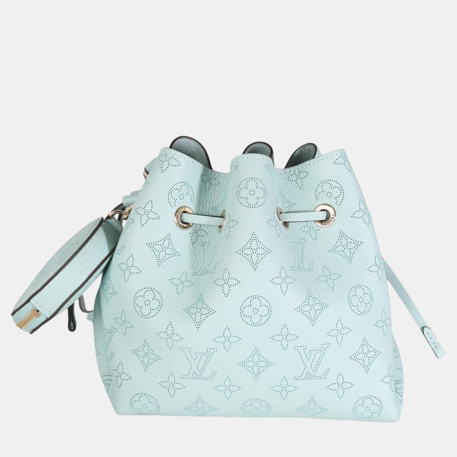 Louis Vuitton Mineralblaue Mahina Bella Beuteltasche