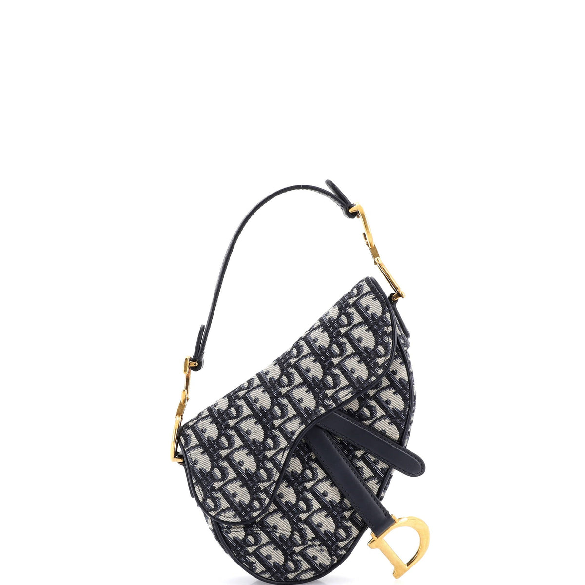 Christian Dior Saddle Handbag Oblique Canvas Mini