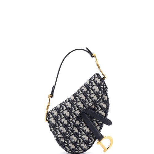 Saddle Handbag Oblique Canvas Mini
