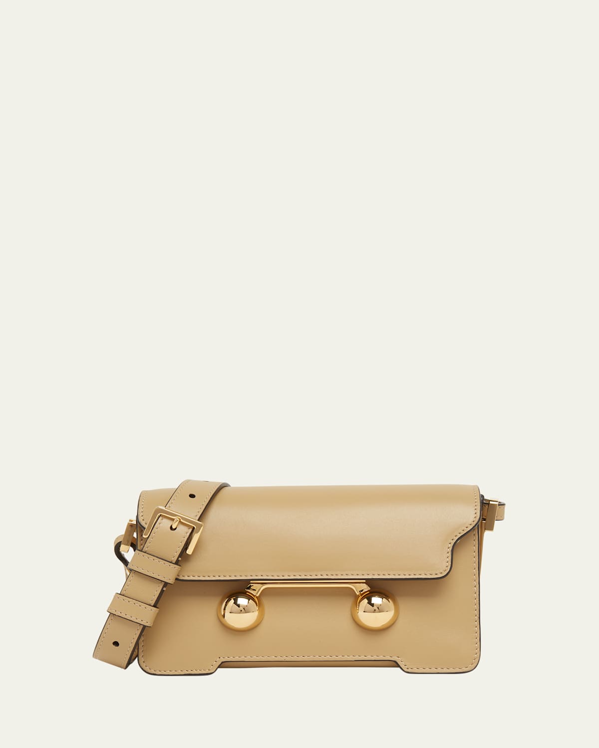 Marni Trunkaroo Baby Flap Leather Crossbody Bag