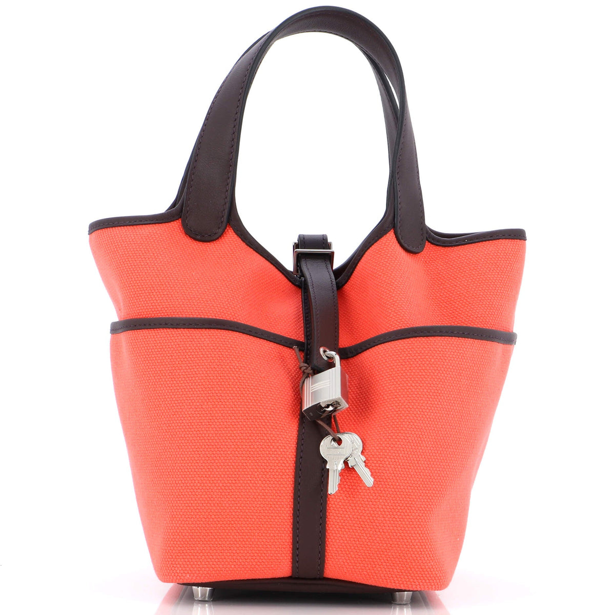 Hermès Cargo Picotin Lock Bag Canvas and Swift PM