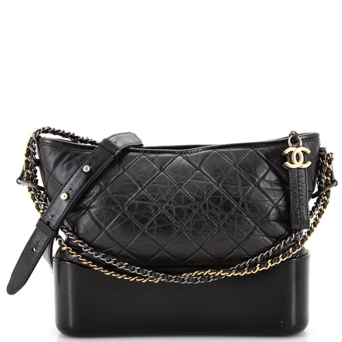 CHANEL Gabrielle Hobo Quilted Aged Calfskin Medium