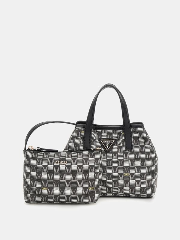 Guess G Wave Geometric-Print Mini Handbag