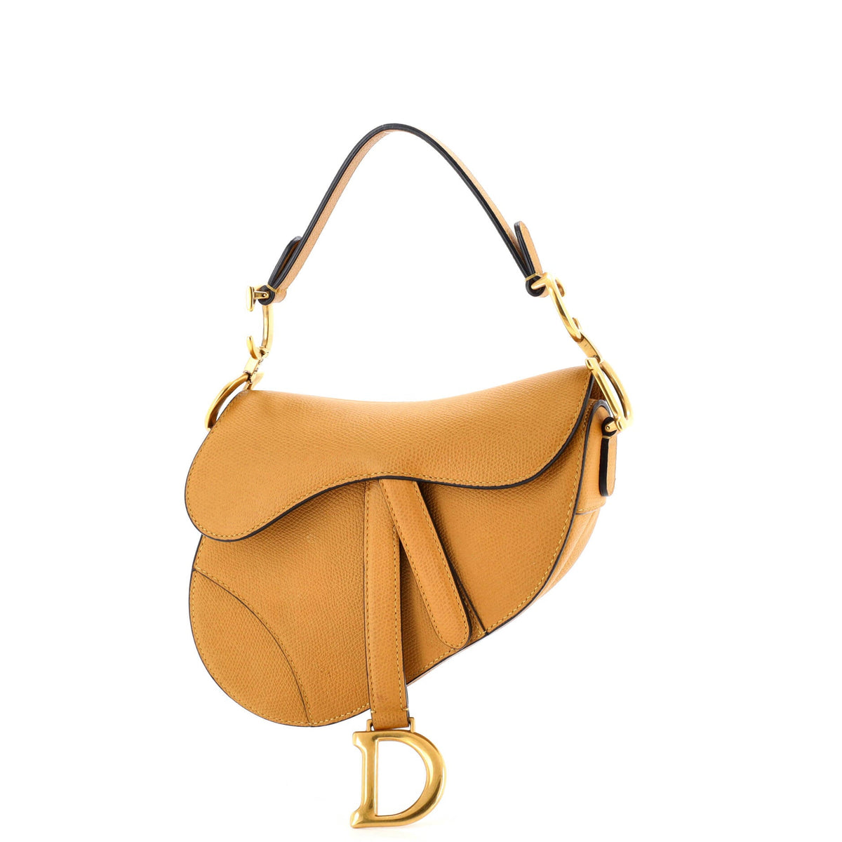 Christian Dior Saddle Handbag Leather Mini