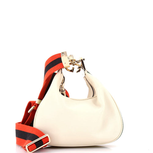 GUCCI Attache Shoulder Bag Leather Small