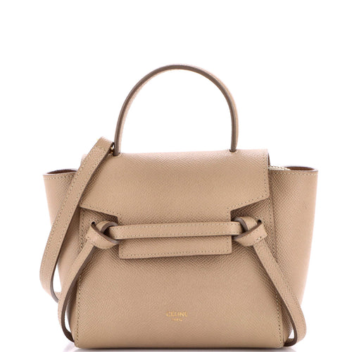 CELINE Belt Bag Textured Leather Pico