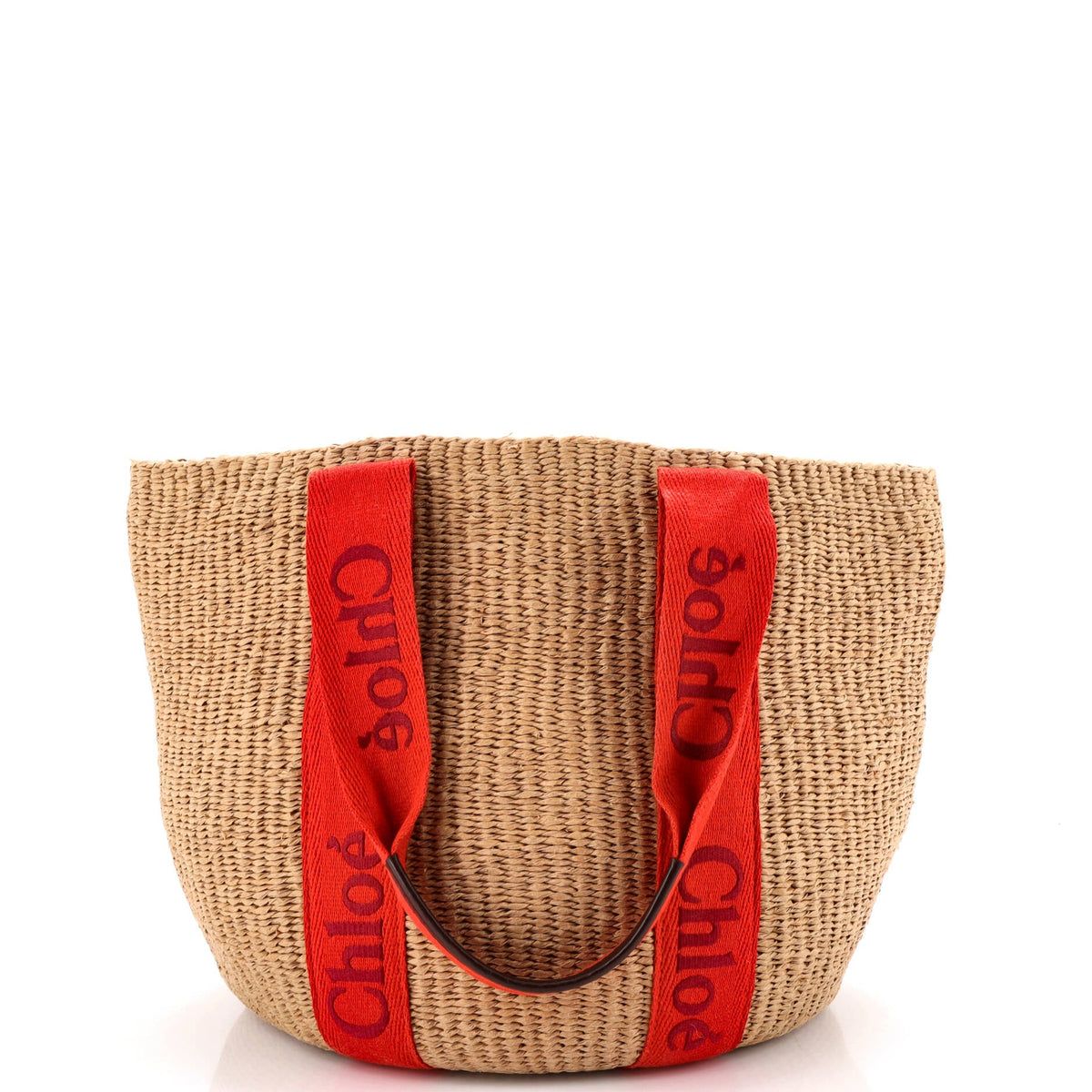 Chloe CHLOE x Mifuko Woody Tote Raffia Large