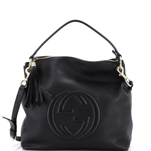 GUCCI Soho Convertible Hobo Leather Large