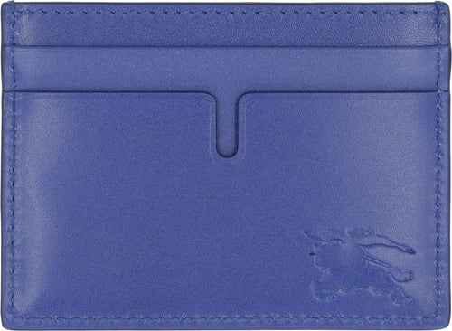 Men's Leather Card Holder in Blue | 8079465146765 Color B7323