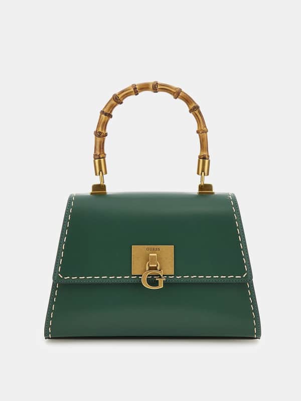Guess Stephi Bamboo-Handle Handbag