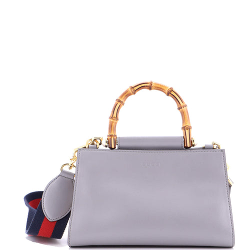 GUCCI Nymphaea Top Handle Bag Leather Mini