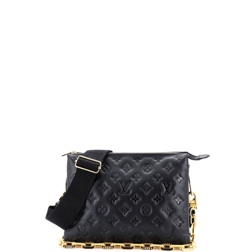 Coussin Bag Monogram Embossed Lambskin PM