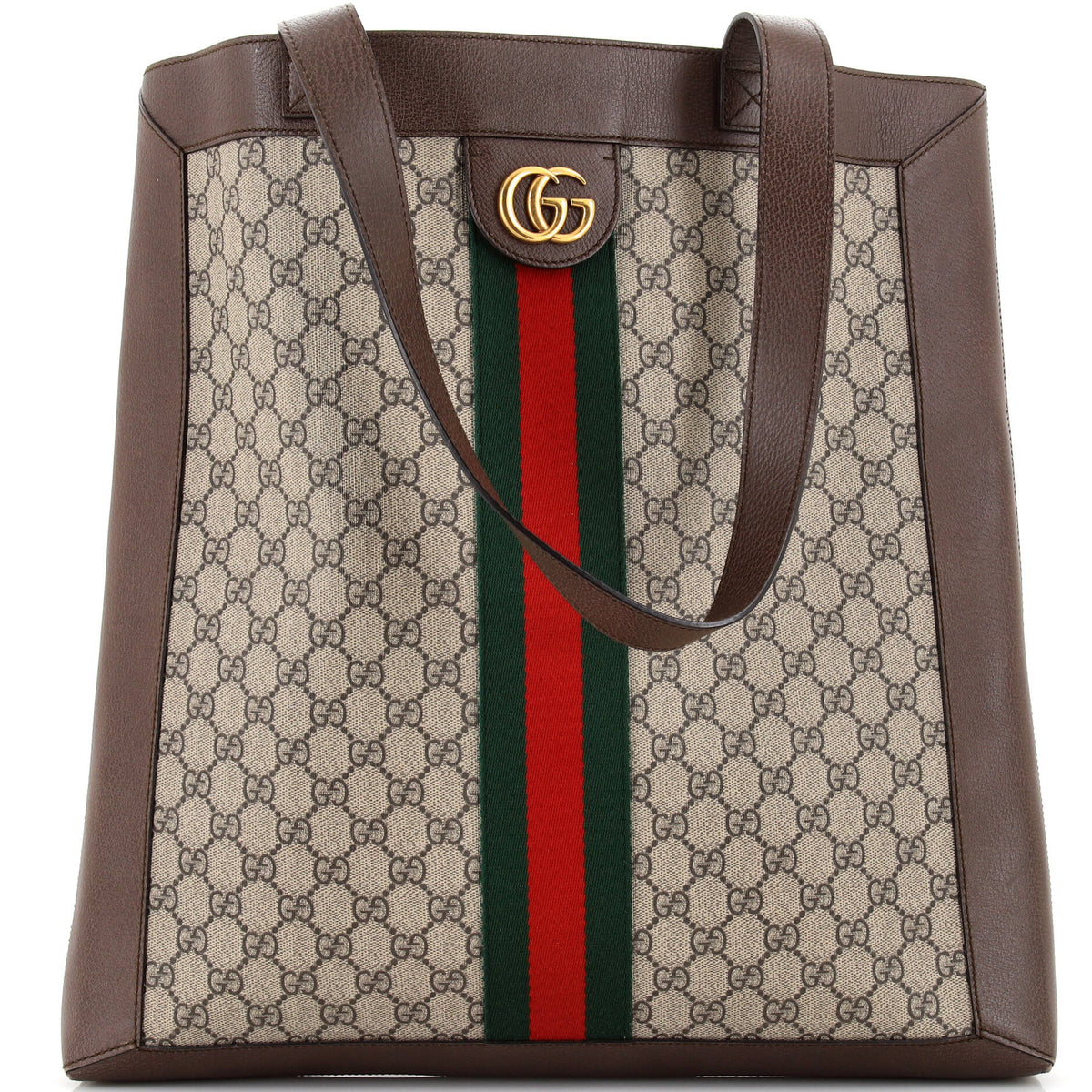 Gucci GUCCI Ophidia Soft Open Tote GG Coated Canvas Large
