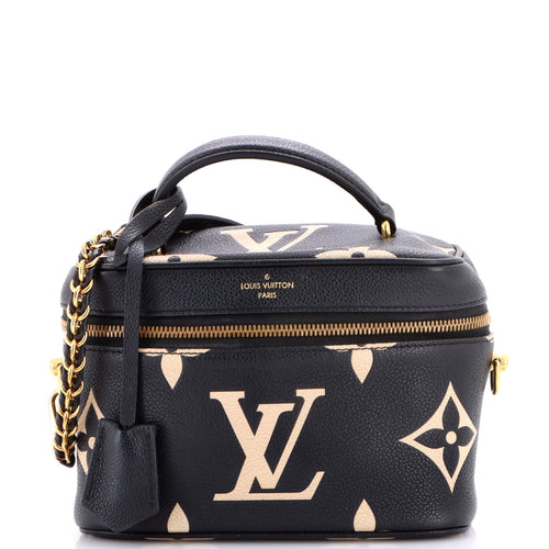 Vanity Handbag Bicolor Monogram Empreinte Giant PM