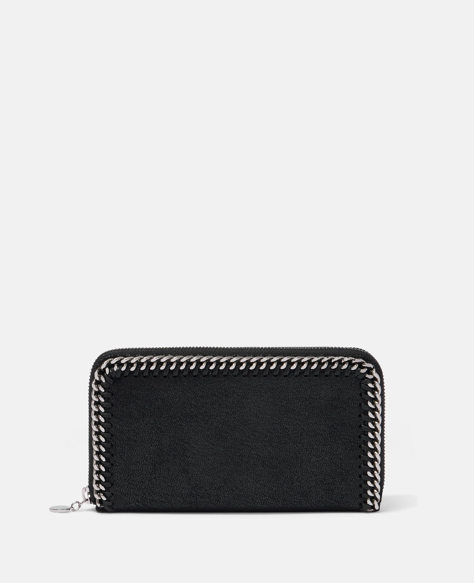 Stella McCartney Falabella Zip Continental Wallet, Woman, Black