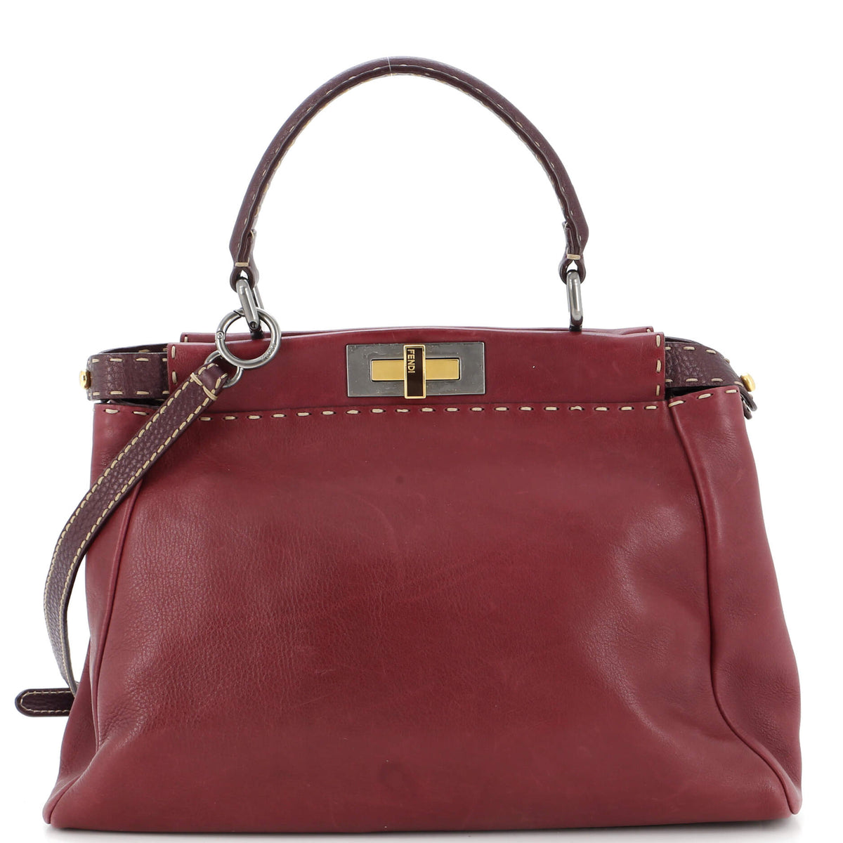 Fendi FENDI Selleria Peekaboo Bag Leather Medium