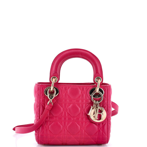 Lady Dior Bag Cannage Quilt Lambskin Mini