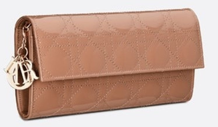 Dior Women's Lady Calfskin Wallet in Ro 49P | S0020OVRB