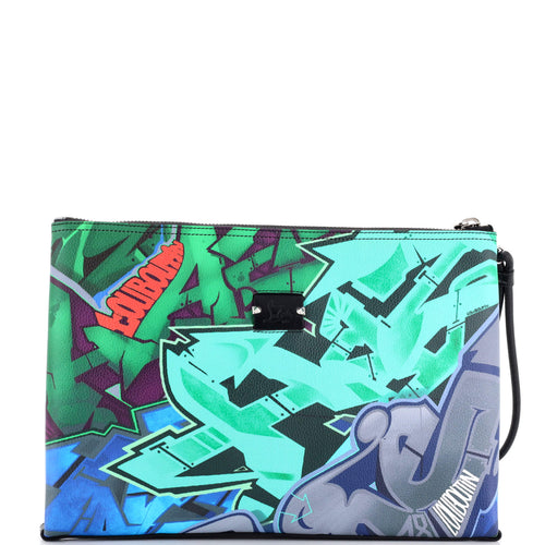 Kaloupouch Clutch Printed Leather