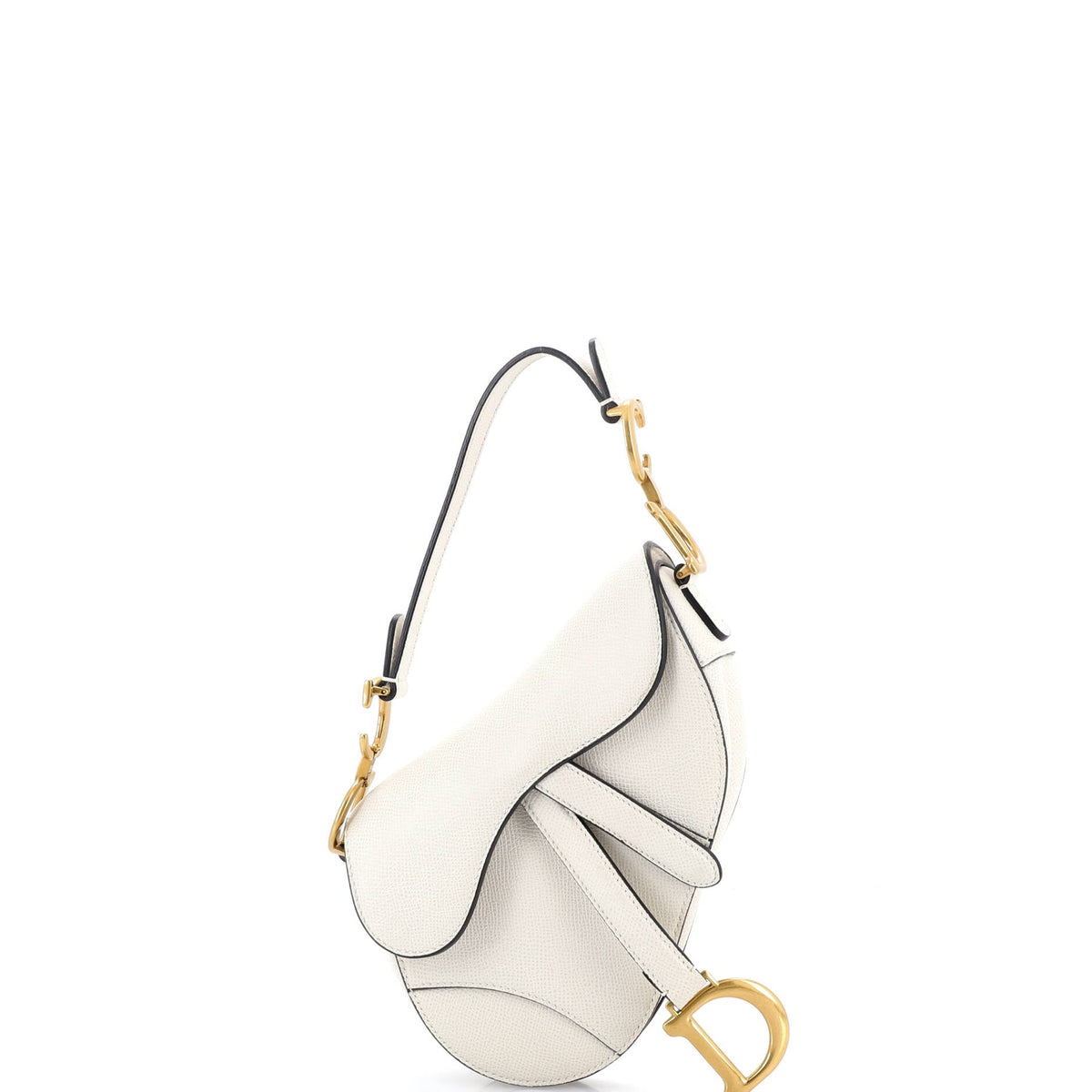 Christian Dior Saddle Handbag Leather Mini