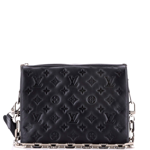 Coussin Bag Monogram Embossed Lambskin PM