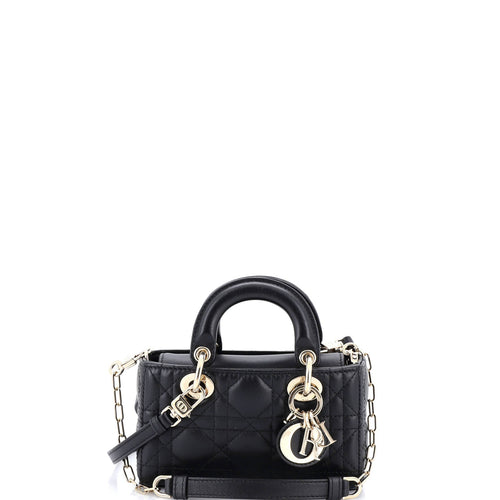 Lady D-Joy Bag Cannage Quilt Lambskin Micro