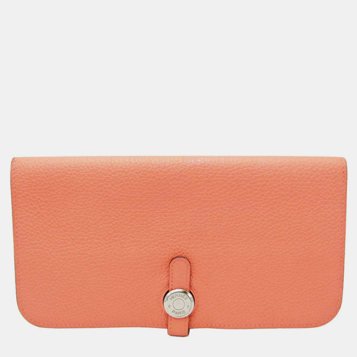 Hermès Orange Togo Leather Dogon GM Wallet