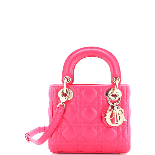 Lady Dior Bag Cannage Quilt Lambskin Mini