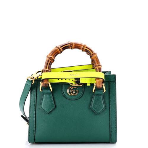 GUCCI Diana NM Bamboo Handle Tote Leather Mini