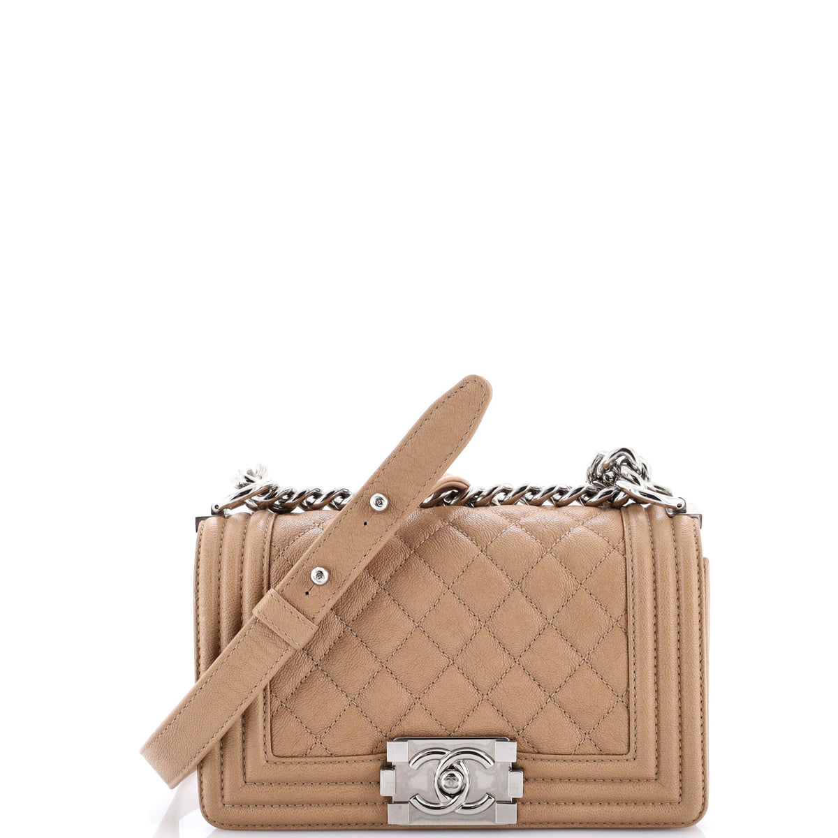 Chanel CHANEL Boy Flap Bag Quilted Caviar Small