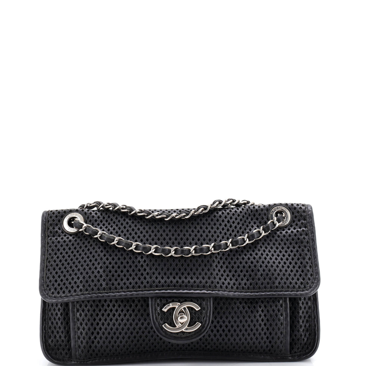Chanel CHANEL Up In The Air Flap Bag Perforated Leather Medium