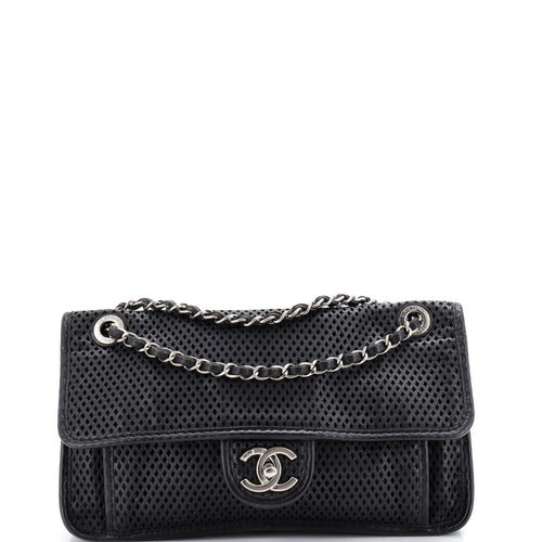 CHANEL Up In The Air Flap Bag Perforated Leather Medium