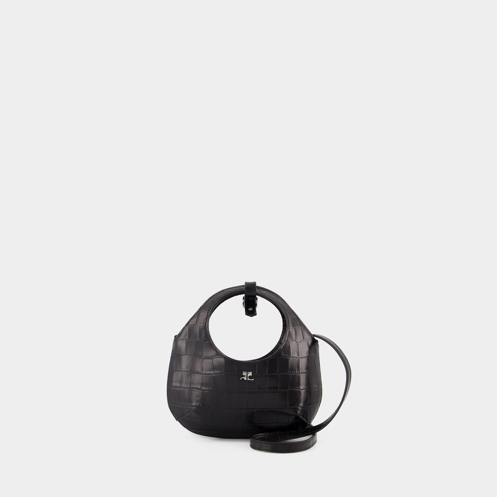 CourrÃ¨ges Women's Mini Holy Bag in Black | 324GSA126CR0060