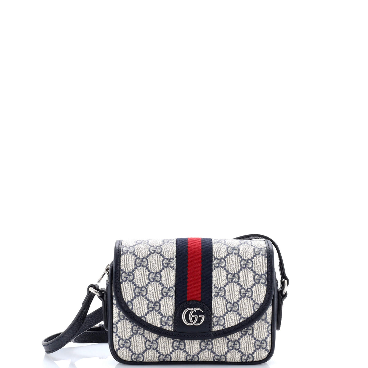 Gucci GUCCI Ophidia Flap Shoulder Bag GG Coated Canvas Mini