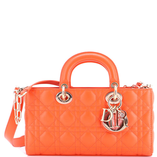 Lady D-Joy Bag Cannage Quilt Lambskin Medium