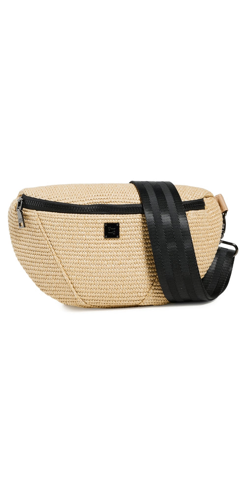 Think Royln Little Runaway Belt Bag Raffia One Size