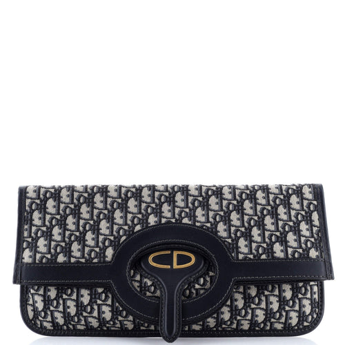 Fold Over Clutch Oblique Canvas