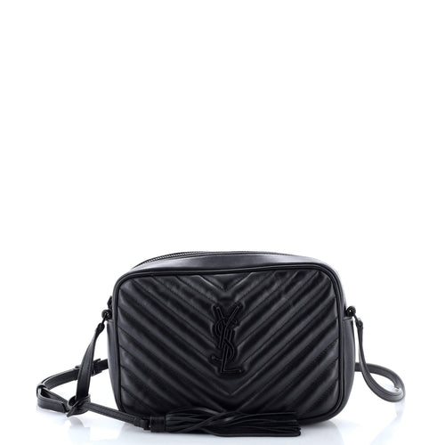 Lou Camera Bag Matelasse Chevron Leather Small