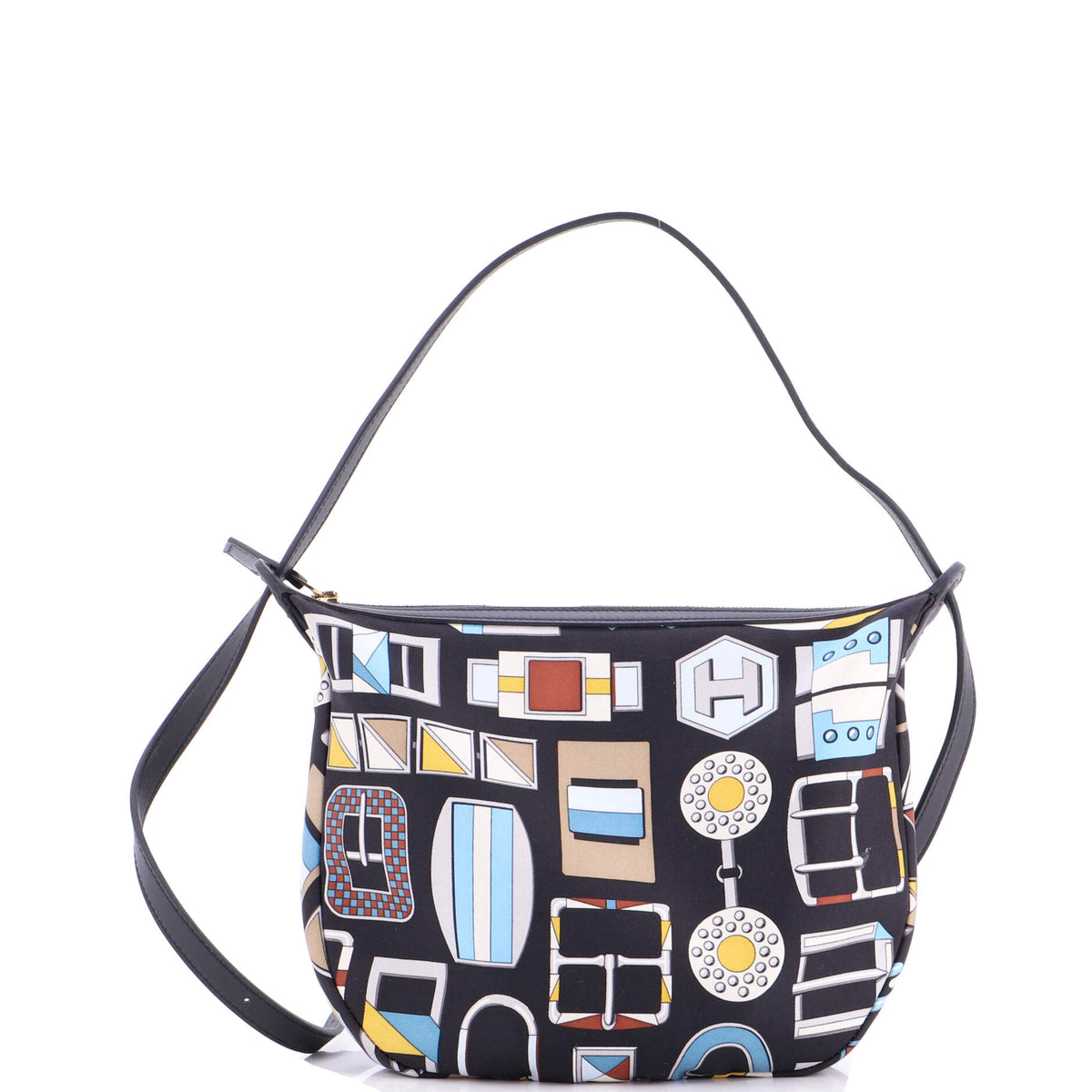Herm?s Sursoie To Go Pouch Printed Silk and Leather